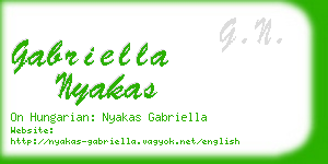 gabriella nyakas business card